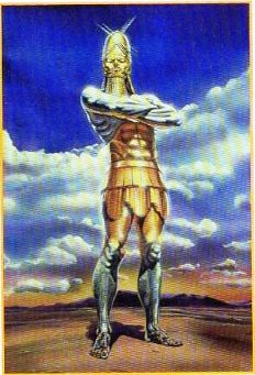 A picture of the four metaled image that Daniel saw in his dream.